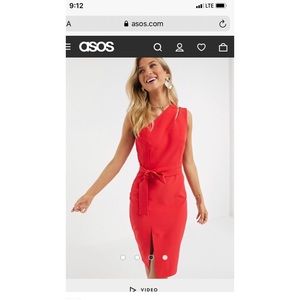 NWT Red ASOS Dress